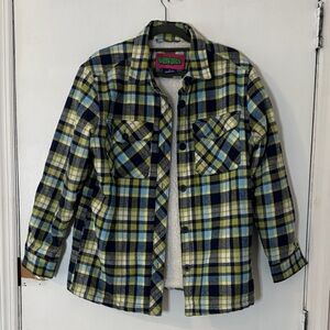 Empyre Plaid Jacket - Blue and Green